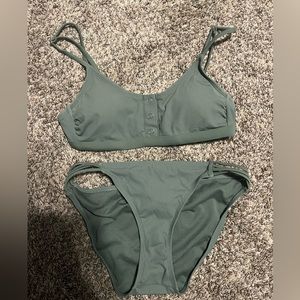 Green Bathing Suit Set